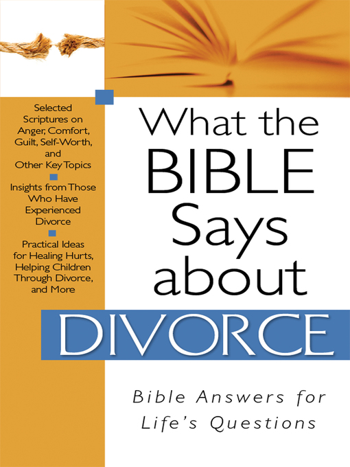 Title details for What The Bible Says About Divorce by Barbour Publishing - Available